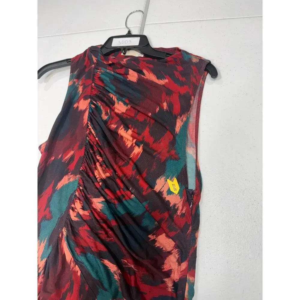 Ulla Johnson Livia multicolor ruched maxi Dress Medium - Picture 3 of 8
